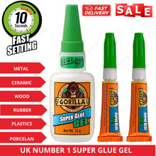 Best Gorilla Super Glue Gel Multi Purpose Fast Setting Strong Adhesive Bond 6/15g/25g