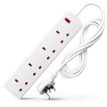 Best Electric Extension Lead - 4 Gang, 3 Pin Cable with UK Plug