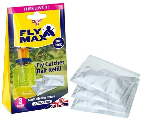 Zero In STV337 Non-Toxic Attract Insect Bug Fly Catcher Trap Bait Refill - 3x 4g