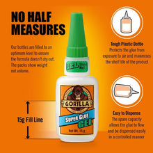 Best Gorilla Super Glue Gel Multi Purpose Fast Setting Strong Adhesive Bond 6/15g/25g