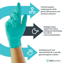 Best Unigloves Pearl Nitrile Examination Gloves Latex & Powder Free Disposable Gloves