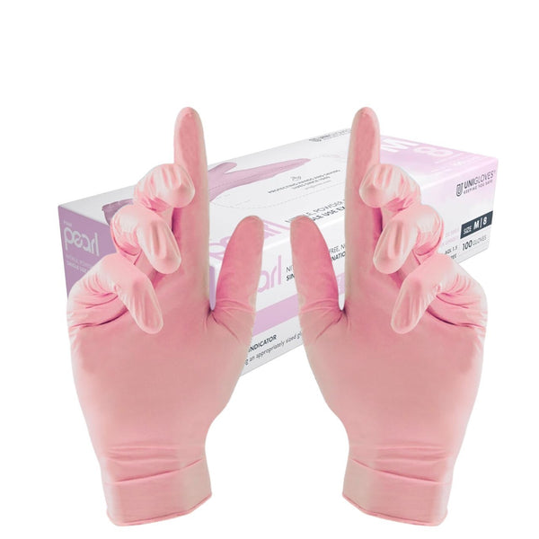 Best Unigloves Pearl Nitrile Examination Gloves Latex & Powder Free Disposable Gloves