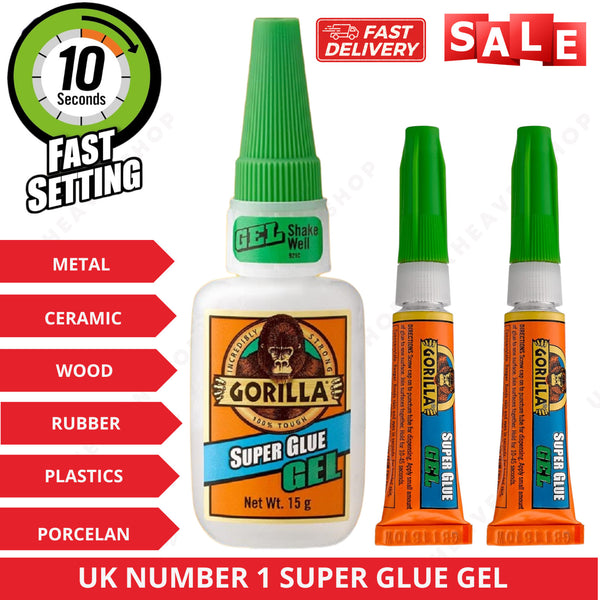 Best Gorilla Super Glue Gel Multi Purpose Fast Setting Strong Adhesive Bond 6/15g/25g