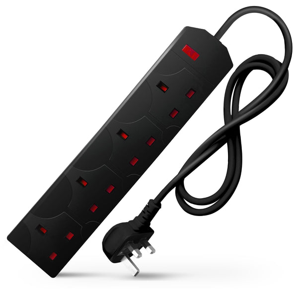 Best Electric Extension Lead - 4 Gang, 3 Pin Cable with UK Plug